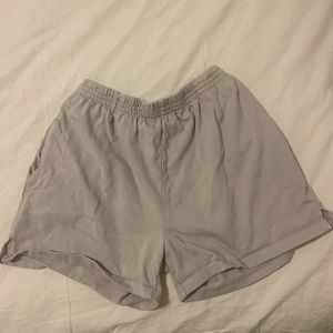 brandy melville sweat shorts. size one size